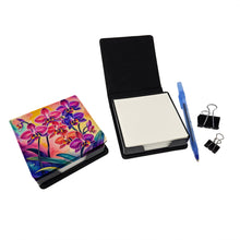 Load image into Gallery viewer, Colorful Orchids PU Leather Note Paper Holder