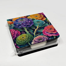 Load image into Gallery viewer, Colorful Ornamental Kale PU Leather Note Paper Holder