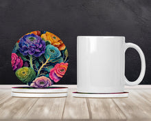 Load image into Gallery viewer, Colorful Ornamental Kale Large Sandstone Coasters Pack of 4