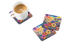 Load image into Gallery viewer, Colorful Pansies Foam Coaster