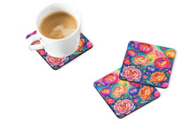Load image into Gallery viewer, Colorful Peonies Foam Coaster