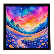 Load image into Gallery viewer, Colorful Periwinkles Framed Metal Print