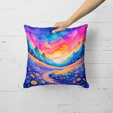 Load image into Gallery viewer, Colorful Periwinkles Fabric Decorative Pillow