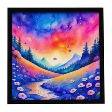Load image into Gallery viewer, Colorful Periwinkles Framed Metal Print