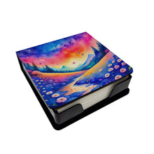 Load image into Gallery viewer, Colorful Periwinkles PU Leather Note Paper Holder