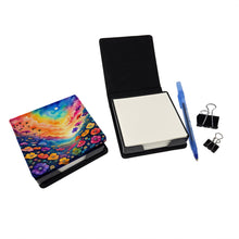 Load image into Gallery viewer, Colorful Petunias PU Leather Note Paper Holder