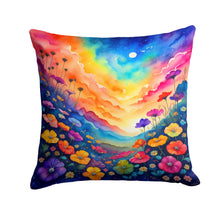 Load image into Gallery viewer, Colorful Petunias Fabric Decorative Pillow