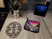 Load image into Gallery viewer, Colorful Phlox Pot Holders - Set of 2 Decorative Kitchen Helpers | Made in the USA