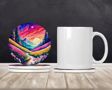 Load image into Gallery viewer, Colorful Phlox Large Sandstone Coasters Pack of 4