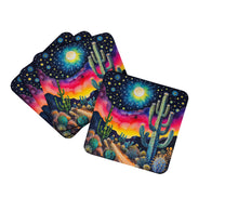 Load image into Gallery viewer, Colorful Queen of the Night Cactus Foam Coaster