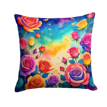 Load image into Gallery viewer, Colorful Roses Fabric Decorative Pillow
