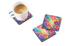 Load image into Gallery viewer, Colorful Roses Foam Coaster