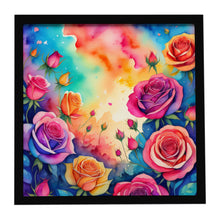 Load image into Gallery viewer, Colorful Roses Framed Metal Print