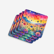 Load image into Gallery viewer, Colorful Scabiosa Foam Coaster
