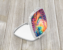 Load image into Gallery viewer, Colorful Snapdragon Compact Mirror – Stylish Purse Mirror with Artistic Covers
