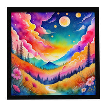 Load image into Gallery viewer, Colorful Stock, or gillyflower Framed Metal Print