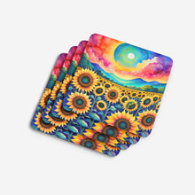 Load image into Gallery viewer, Colorful Sunflowers Foam Coaster