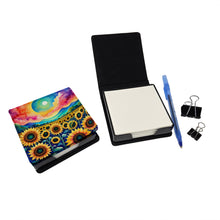 Load image into Gallery viewer, Colorful Sunflowers PU Leather Note Paper Holder