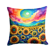 Load image into Gallery viewer, Colorful Sunflowers Fabric Decorative Pillow