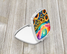Load image into Gallery viewer, Colorful Sunflowers Compact Mirror – Stylish Purse Mirror with Artistic Covers