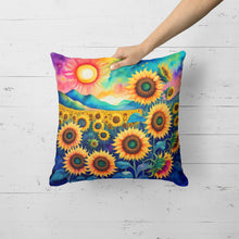 Load image into Gallery viewer, Colorful Sunflowers Fabric Decorative Pillow
