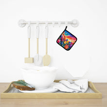 Load image into Gallery viewer, Colorful Tulips Pot Holders - Set of 2 Decorative Kitchen Helpers | Made in the USA