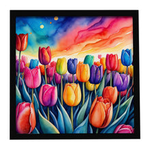 Load image into Gallery viewer, Colorful Tulips Framed Metal Print