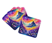 Load image into Gallery viewer, Colorful Violets Foam Coaster