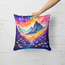 Load image into Gallery viewer, Colorful Violets Fabric Decorative Pillow
