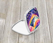 Load image into Gallery viewer, Colorful Violets Compact Mirror – Stylish Purse Mirror with Artistic Covers