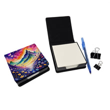 Load image into Gallery viewer, Colorful Violets PU Leather Note Paper Holder