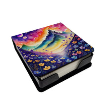 Load image into Gallery viewer, Colorful Violets PU Leather Note Paper Holder