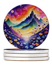 Load image into Gallery viewer, Colorful Violets Large Sandstone Coasters Pack of 4
