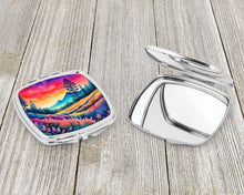 Load image into Gallery viewer, Colorful Yarrow Compact Mirror – Stylish Purse Mirror with Artistic Covers