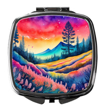 Load image into Gallery viewer, Colorful Yarrow Compact Mirror – Stylish Purse Mirror with Artistic Covers