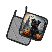 Load image into Gallery viewer, Affenpinscher Spooky Halloween Pot Holders - Set of 2 Decorative Kitchen Helpers | Made in the USA
