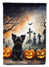 Load image into Gallery viewer, Affenpinscher Spooky Halloween House Flag