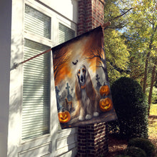 Load image into Gallery viewer, Afghan Hound Spooky Halloween House Flag