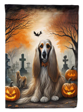 Load image into Gallery viewer, Afghan Hound Spooky Halloween House Flag