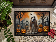 Load image into Gallery viewer, Afghan Hound Spooky Halloween Doormat -  18x27 Decorative Floor Mat – Indoor/Outdoor Rug