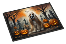 Load image into Gallery viewer, Afghan Hound Spooky Halloween Doormat -  18x27 Decorative Floor Mat – Indoor/Outdoor Rug