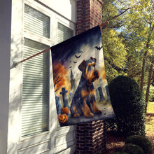 Load image into Gallery viewer, Airedale Terrier Spooky Halloween House Flag