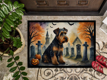 Load image into Gallery viewer, Airedale Terrier Spooky Halloween Doormat - 24x36 Decorative Floor Mat – Indoor/Outdoor Rug with Artistic Flair
