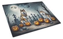 Load image into Gallery viewer, Akita Spooky Halloween Glass Cutting Boards – Durable, Decorative Kitchen Art Large