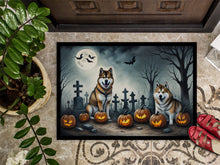 Load image into Gallery viewer, Akita Spooky Halloween Doormat -  18x27 Decorative Floor Mat – Indoor/Outdoor Rug