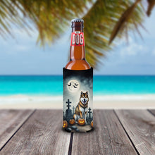 Load image into Gallery viewer, Akita Spooky Halloween Slim Can Huggers – Fun, Functional Drink Coolers for Every Occasion