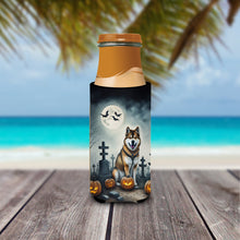 Load image into Gallery viewer, Akita Spooky Halloween Slim Can Huggers – Fun, Functional Drink Coolers for Every Occasion