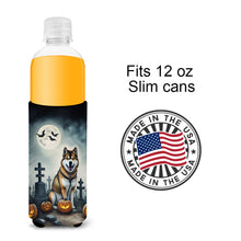 Load image into Gallery viewer, Akita Spooky Halloween Slim Can Huggers – Fun, Functional Drink Coolers for Every Occasion