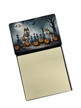 Load image into Gallery viewer, Akita Spooky Halloween Sticky Note Holder- Refiilable Desk Accessory Note Pad