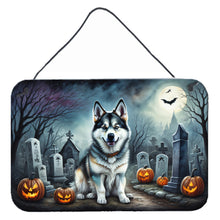 Load image into Gallery viewer, Alaskan Malamute Spooky Halloween Wall or Door Hanging Prints